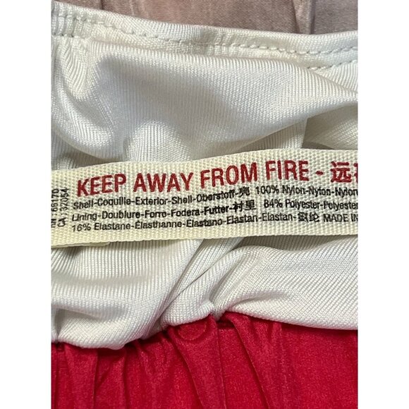 Free People Movement The Way Home Shorts Red Blue Ombre Smocked Brief Size XS - Picture 9 of 16